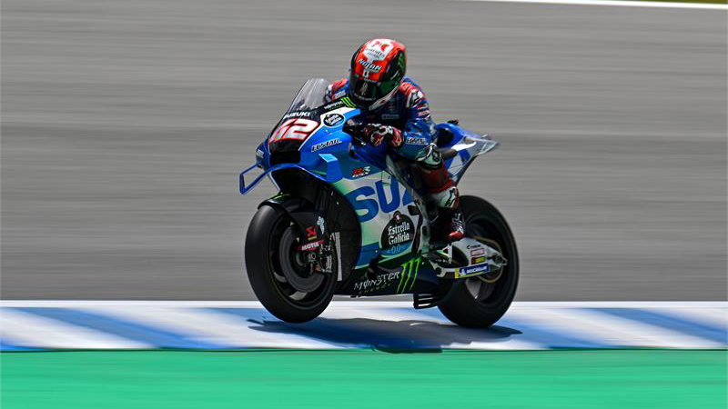 Alex Rins, 2022 Jerez IRTA MotoGP test. [credit: www.suzuki-racing.com].